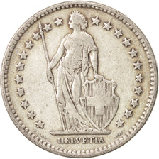 Switzerland, 2 Francs, 1922, Bern, VF(30-35), Silver, KM:21
