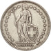 Switzerland, 2 Francs, 1921, Bern, EF(40-45), Silver, KM:21