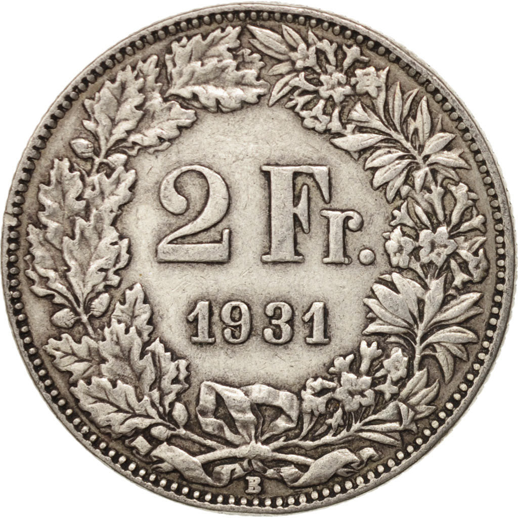 Switzerland, 2 Francs, 1921, Bern, EF(40-45), Silver, KM:21