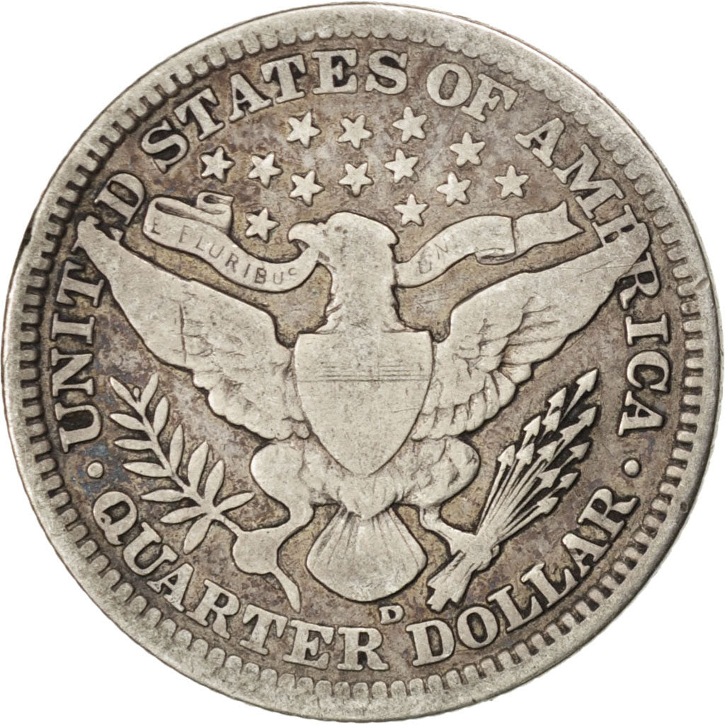 UNITED STATES, Barber Quarter, Quarter, 1907, U.S. Mint, KM #114, VF(30-35),...