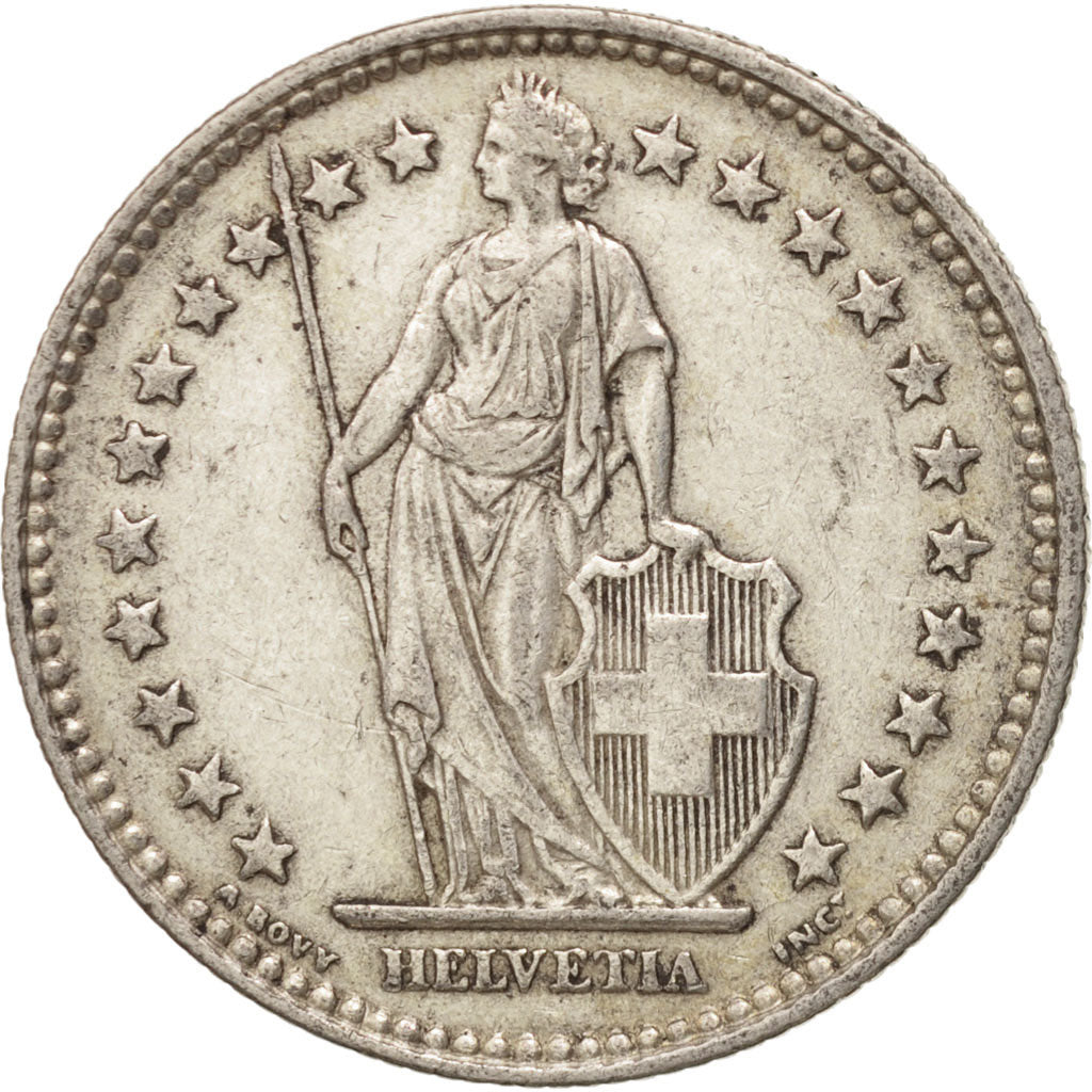Schweiz, 2 Francs, 1939, Bern, EF(40-45), Silber, KM:21