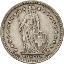 Svizzera, 2 Francs, 1943, Bern, BB, Argento, KM:21