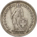 Svizzera, 2 Francs, 1943, Bern, BB, Argento, KM:21
