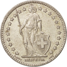 Switzerland, 2 Francs, 1955, Bern, AU(50-53), Silver, KM:21