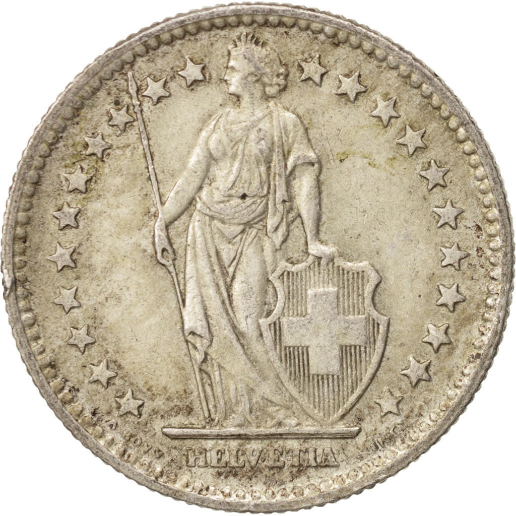 Coin, Switzerland, 2 Francs, 1959, Bern, EF(40-45), Silver, KM:21