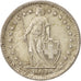 Coin, Switzerland, 2 Francs, 1959, Bern, EF(40-45), Silver, KM:21