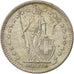 Switzerland, 2 Francs, 1961, Bern, AU(55-58), Silver, KM:21