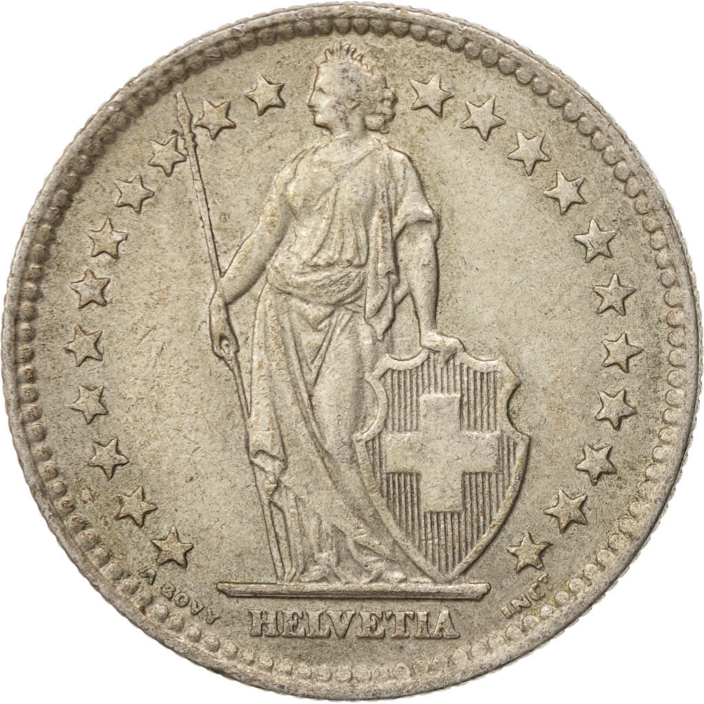 Switzerland, 2 Francs, 1963, Bern, AU(50-53), Silver, KM:21
