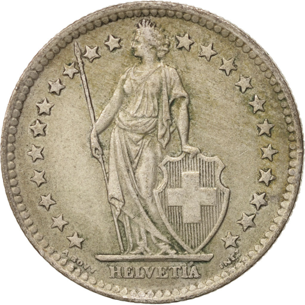 Switzerland, 2 Francs, 1963, Bern, AU(50-53), Silver, KM:21