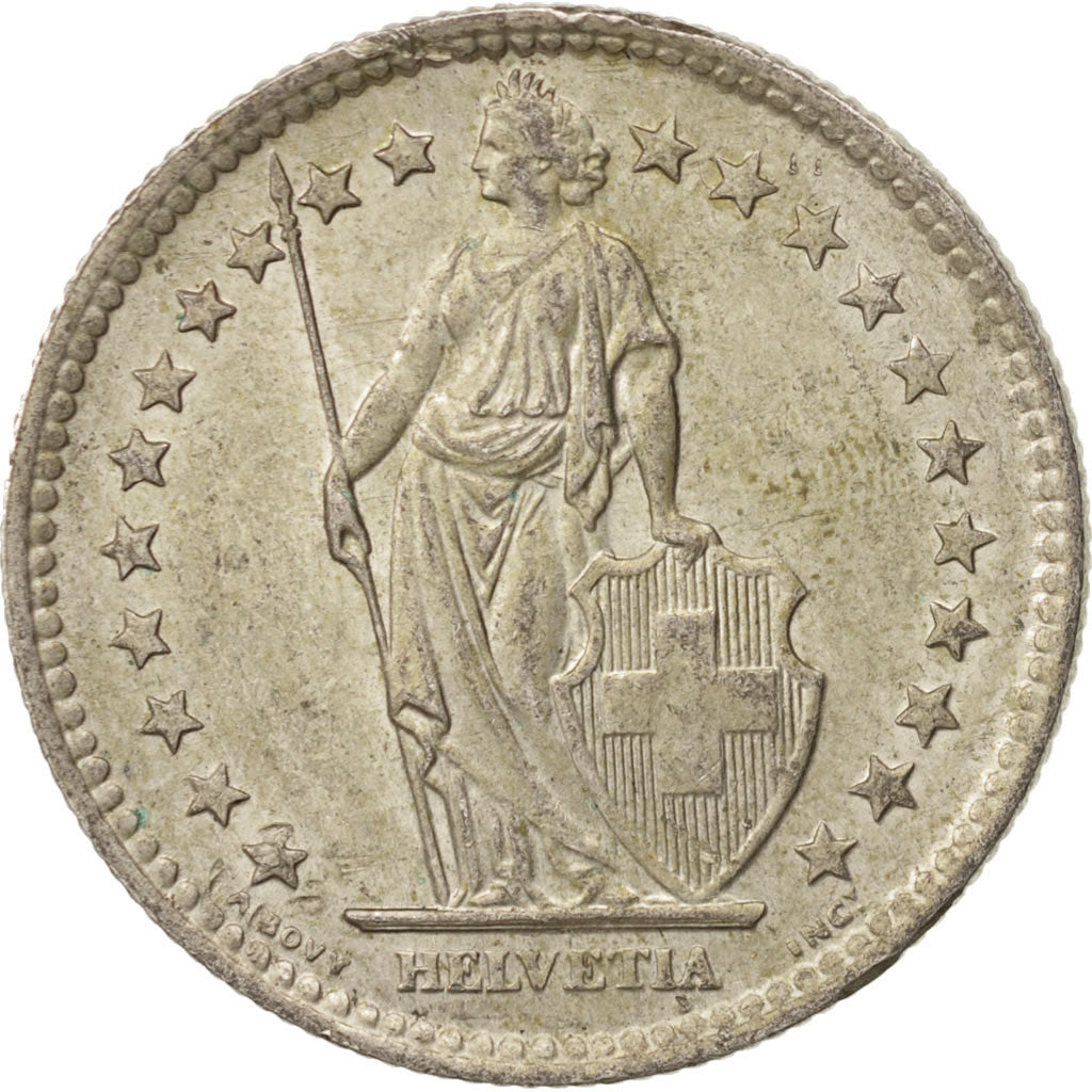 Switzerland, 2 Francs, 1963, Bern, AU(50-53), Silver, KM:21