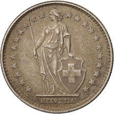 Switzerland, 2 Francs, 1965, Bern, AU(50-53), Silver, KM:21
