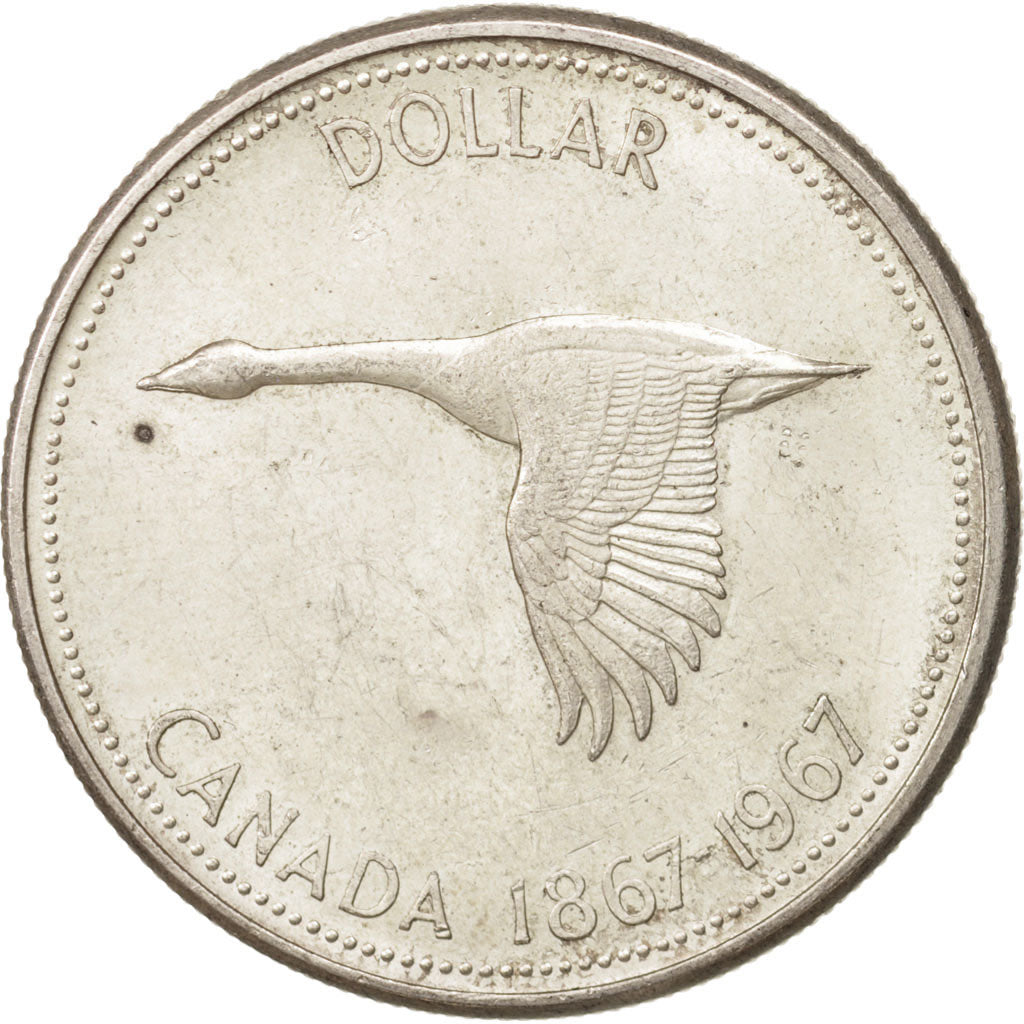 Coin, Canada, Elizabeth II, Dollar, 1967, Royal Canadian Mint, Ottawa