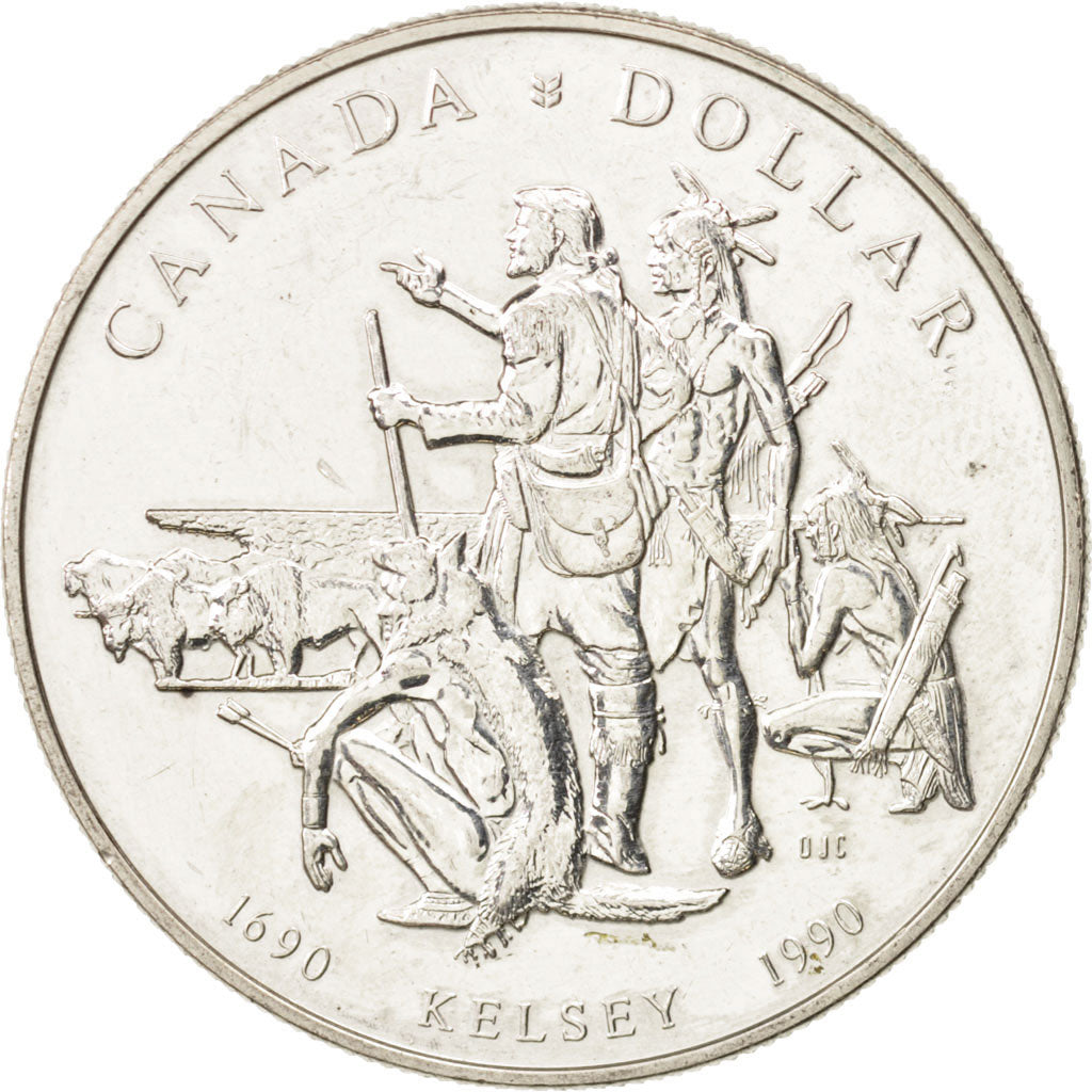 Canada, Elizabeth II, Dollar, 1990, Royal Canadian Mint, Ottawa, AU(55-58), S...