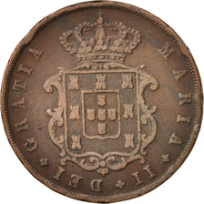 Portugal, Maria II, 10 Reis, 1850, VF(30-35), Copper, KM:481