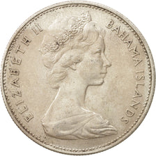 Bahamas, Elizabeth II, Dollar, 1969, AU(50-53), Silver, KM:8
