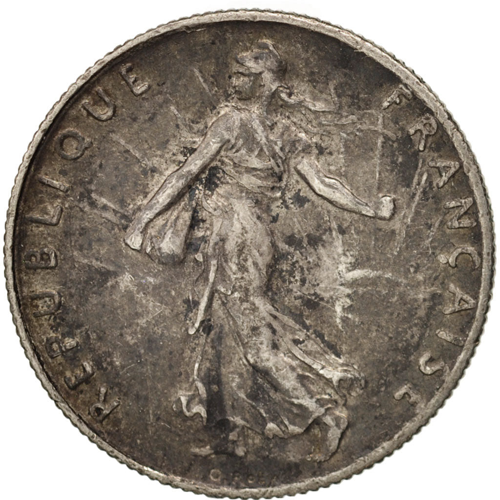Coin, France, Semeuse, 50 Centimes, 1918, Paris, EF(40-45), Silver, KM:854