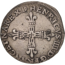 Moneta, Francja, Henri IV, 1/4 Ecu, 1604, Pau, VF(30-35), Srebro, KM:1.1