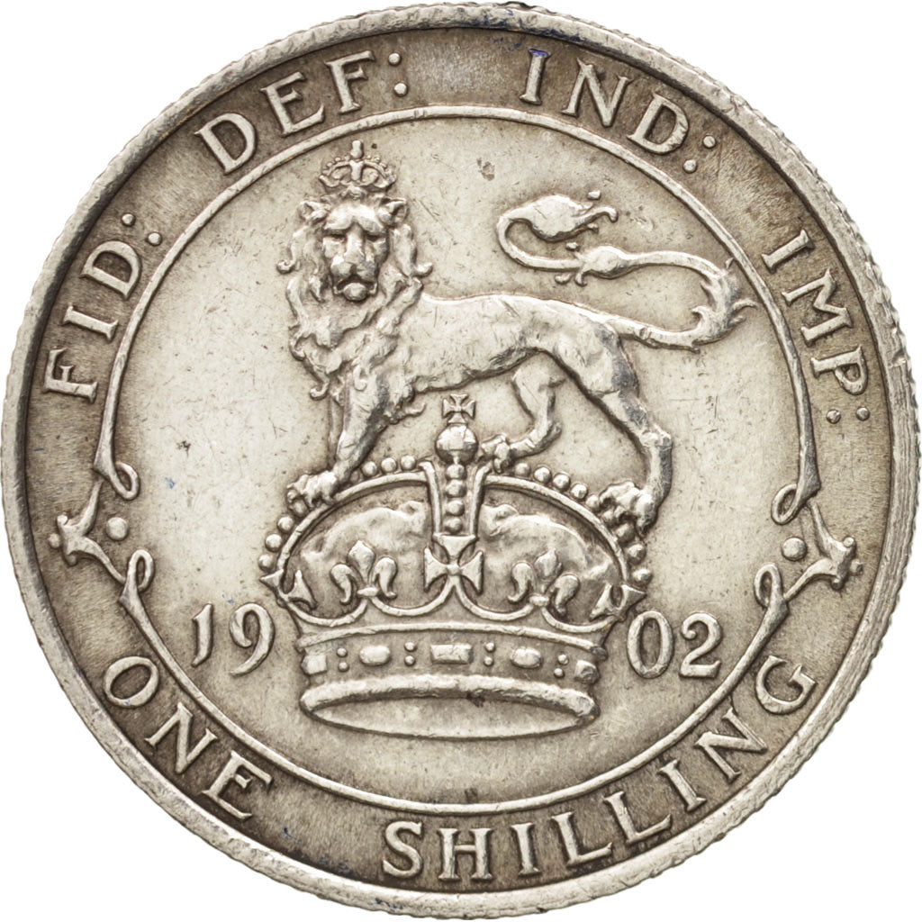 Great Britain, Edward VII, Shilling, 1902, AU(50-53), Silver, KM:800