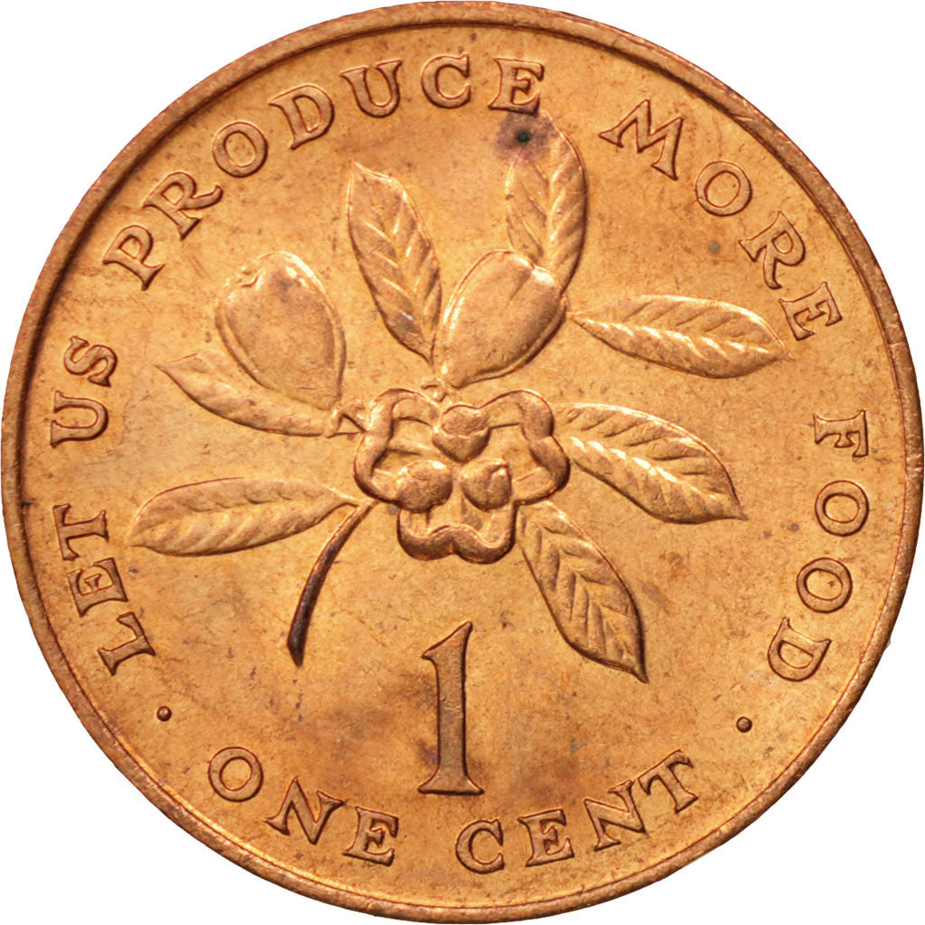 Coin, Jamaica, Elizabeth II, Cent, 1971, Franklin Mint, MS(60-62), Bronze, KM:45