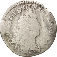 France, Louis XIV, 5 Sols aux insignes, 5 Sols, 1/16 ECU, 1702, Besançon