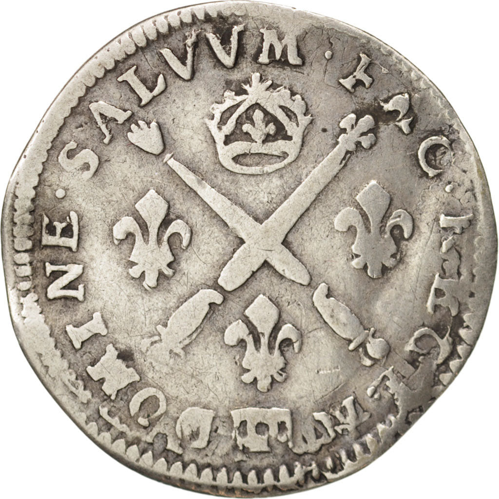 France, Louis XIV, 5 Sols aux insignes, 5 Sols, 1/16 ECU, 1702, Besançon