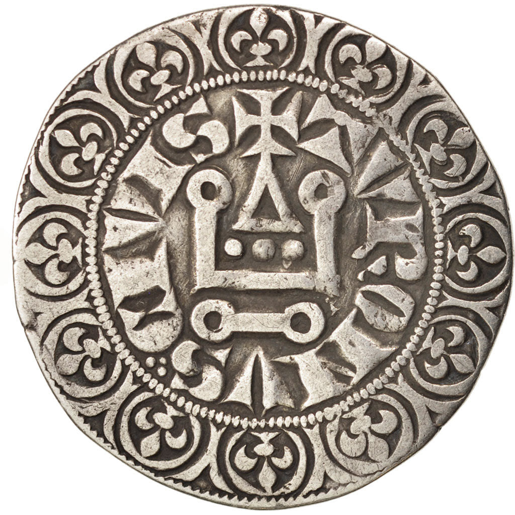 France, Philip IV, Gros Tournois, AU(50-53), Silver