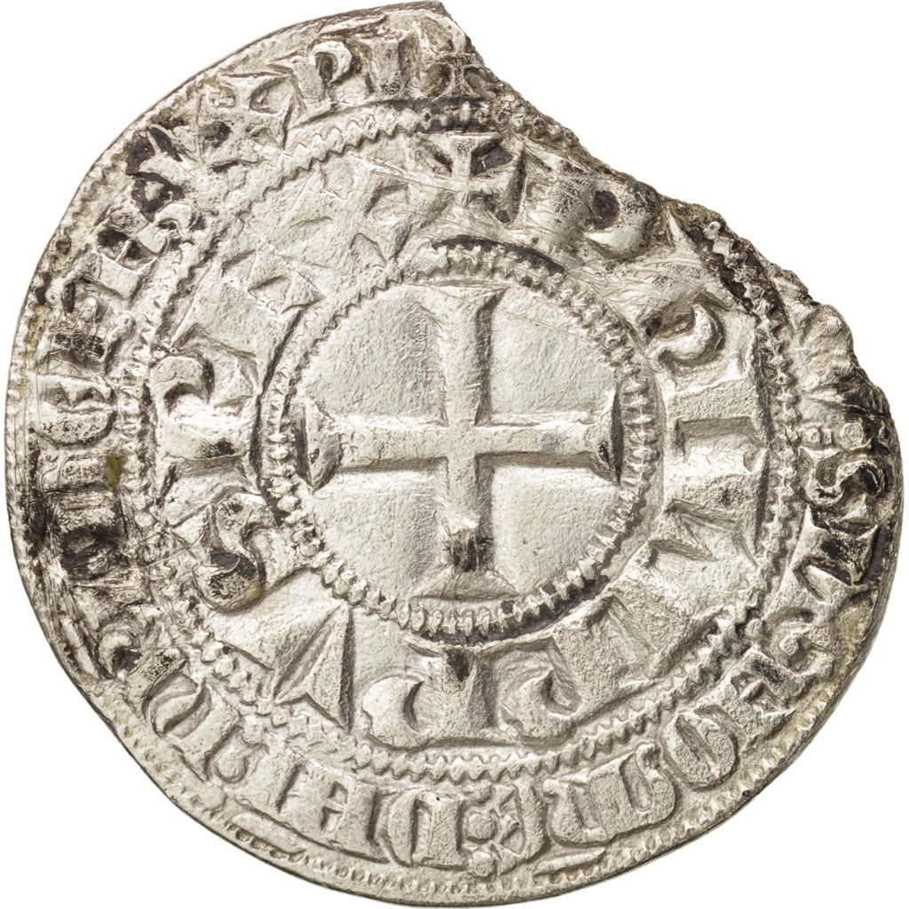 Coin, France, Philip IV, Gros Tournois, VF(30-35), Silver, Duplessy:214