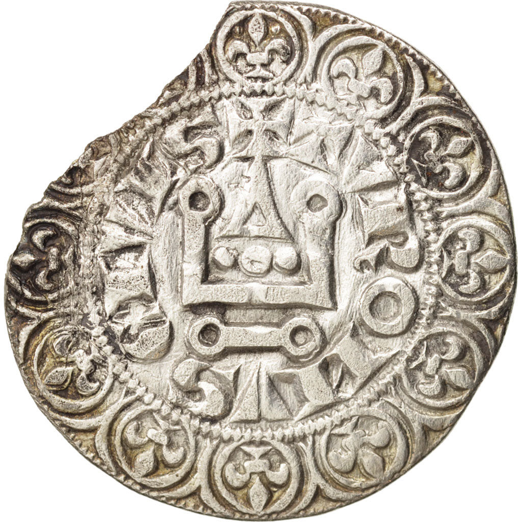 Coin, France, Philip IV, Gros Tournois, VF(30-35), Silver, Duplessy:214