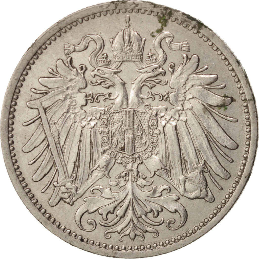 Austria, Franz Joseph I, 20 Heller, 1894, AU(50-53), Nickel, KM:2803