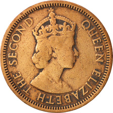 Mauritius, Elizabeth II, 2 Cents, 1957, VF(30-35), Bronze, KM:32