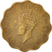 INDIA-BRITISH, George VI, Anna, 1944, Bombay, EF(40-45), Nickel-brass, KM:537a