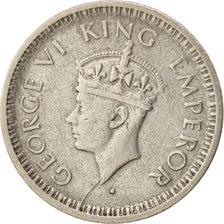 INDIA-BRITISH, George VI, 1/4 Rupee, 1944, Bombay, AU(50-53), Silver, KM:547