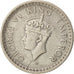 INDIA-BRITISH, George VI, 1/4 Rupee, 1944, Bombay, AU(50-53), Silver, KM:547