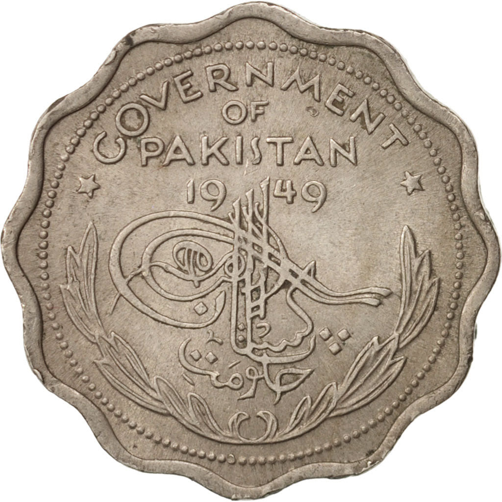 Pakistan, Anna, 1949, Bombay, AU(50-53), Copper-nickel, KM:3