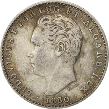 Münze, Portugal, Luiz I, 100 Reis, 1880, Lisbon, SS+, Silber, KM:510