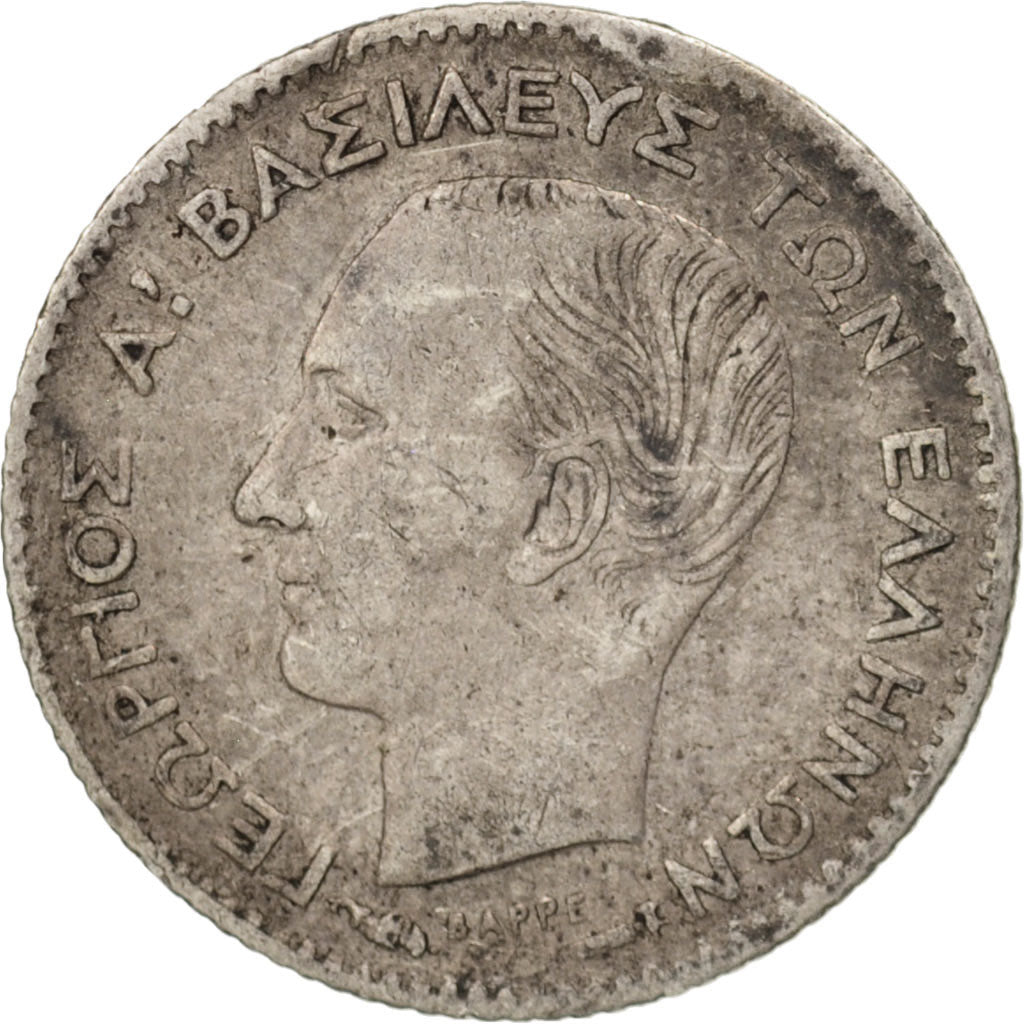 Coin, Greece, George I, 20 Lepta, 1883, Paris, VF(30-35), Silver, KM:44