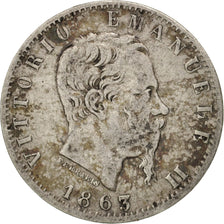 Coin, Italy, Vittorio Emanuele II, 20 Centesimi, 1863, Torino, EF(40-45)