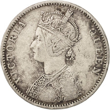 INDIA-BRITISH, Victoria, Rupee, 1875, Bombay, EF(40-45), Silver, KM:473.2
