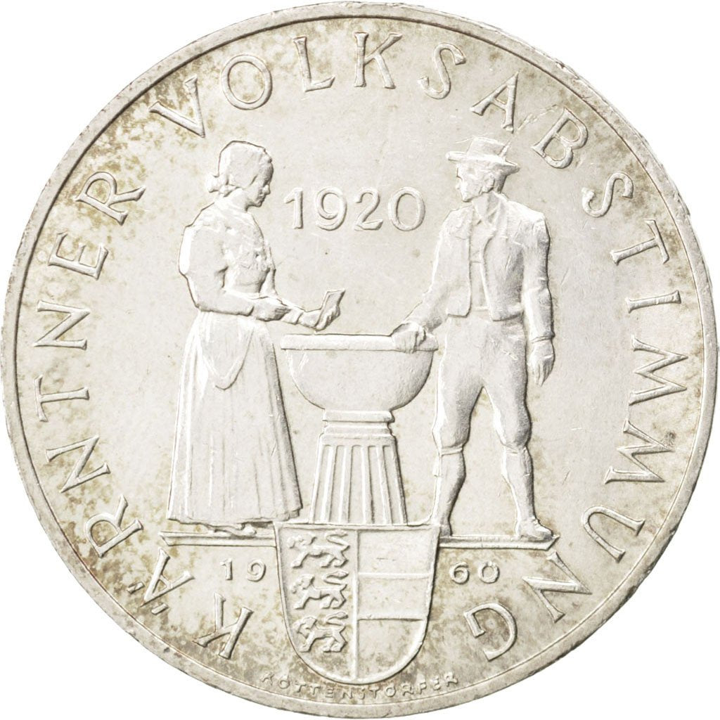 AUSTRIA, 25 Schilling, 1960, KM #2890, MS(60-62), Silver, 30, 13.02