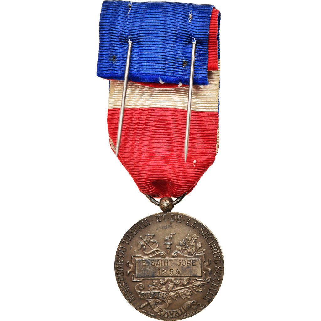 France, Médaille d'honneur du travail, Medal, 1959, Very Good Quality