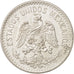 Mexico, 50 Centavos, 1914, Mexico City, AU(55-58), Silver, KM:445