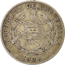 Guatemala, 1/4 Quetzal, 1926, London, VF(20-25), Silver, KM:243.1