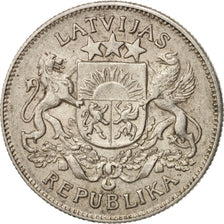 Coin, Latvia, 2 Lati, 1925, AU(50-53), Silver, KM:8