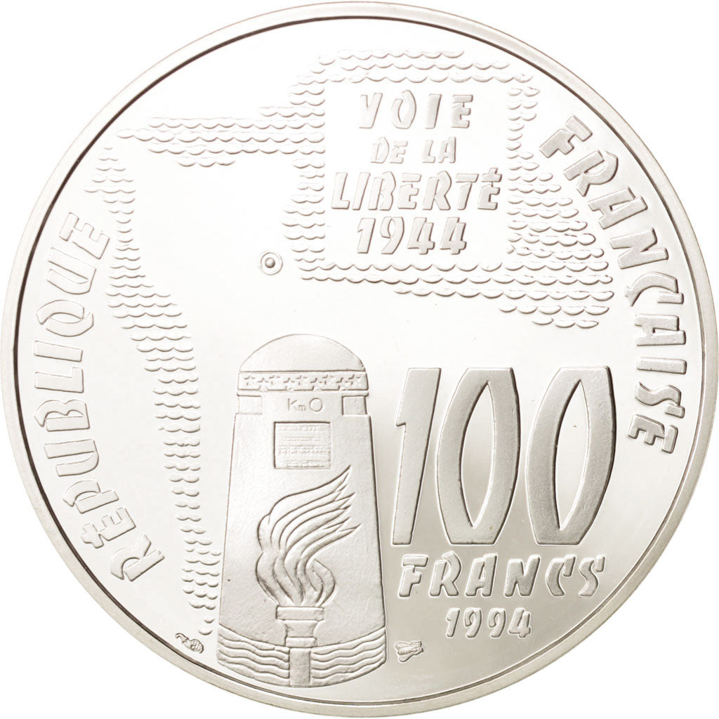 France, 100 Francs, 1994, Paris, MS(65-70), Silver, KM:1043