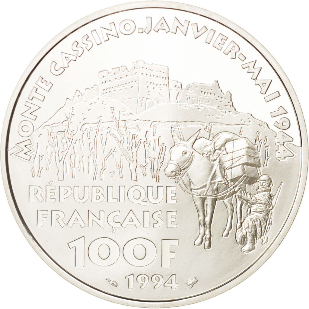 France, 100 Francs, 1994, Paris, MS(65-70), Silver, KM:1041