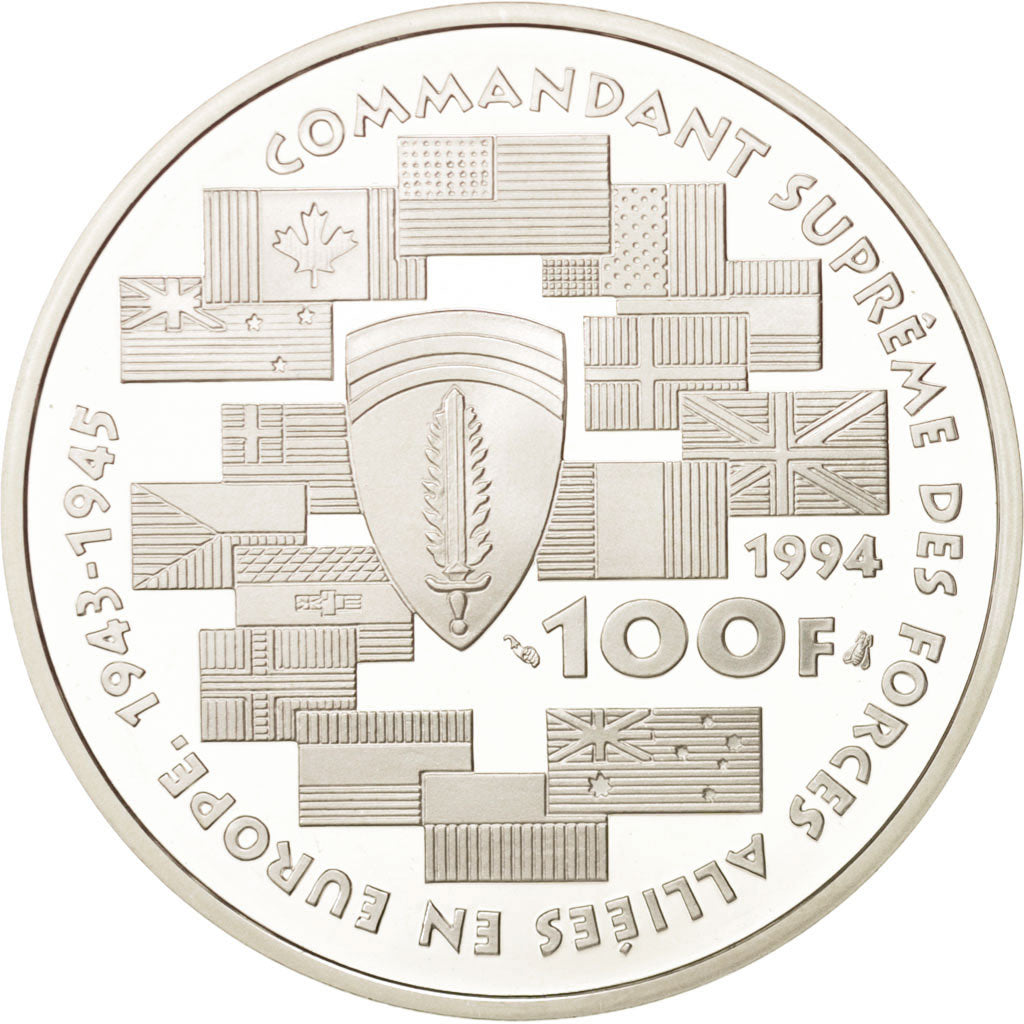 France, 100 Francs, 1994, Paris, FDC, Argent, KM:1042
