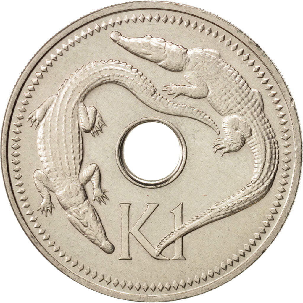 Papua New Guinea, Kina, 1975, AU(50-53), Copper-nickel, KM:6