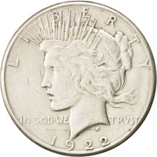 United States, Peace Dollar, Dollar, 1922, U.S. Mint, Denver, VF(30-35)