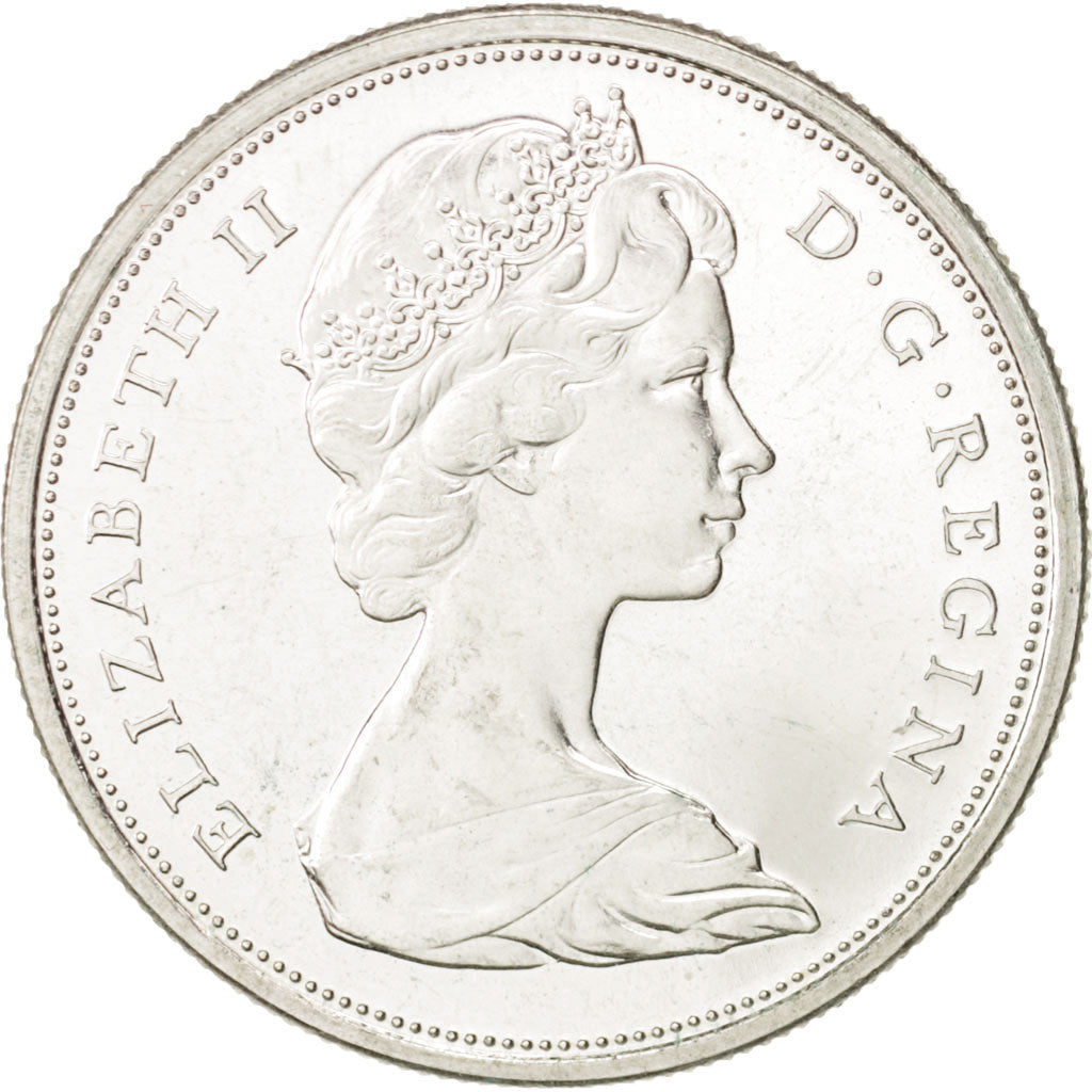 Canada, Elizabeth II, 50 Cents, 1967, Royal Canadian Mint, Ottawa, AU(50-53)