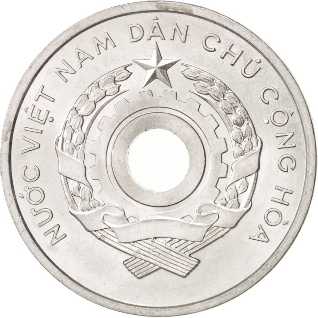 Vietnam, NORTH VIET NAM, 5 Xu, 1958, MS(60-62), Aluminum, KM:7